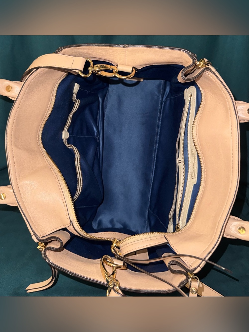henri bendel Tan Woven Satchel with Gold-Tone Hardware - Picture 12 of 15